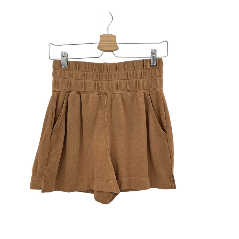Weekend Los Angeles Tawny Lounge Shorts Pull-On‎ Smocked Pleated Size Small